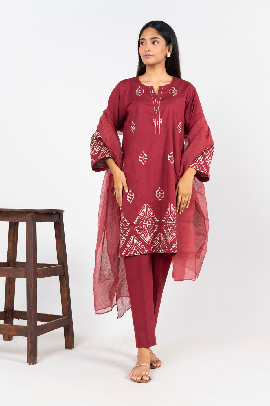 RTW | SHIRT & DUPATTA