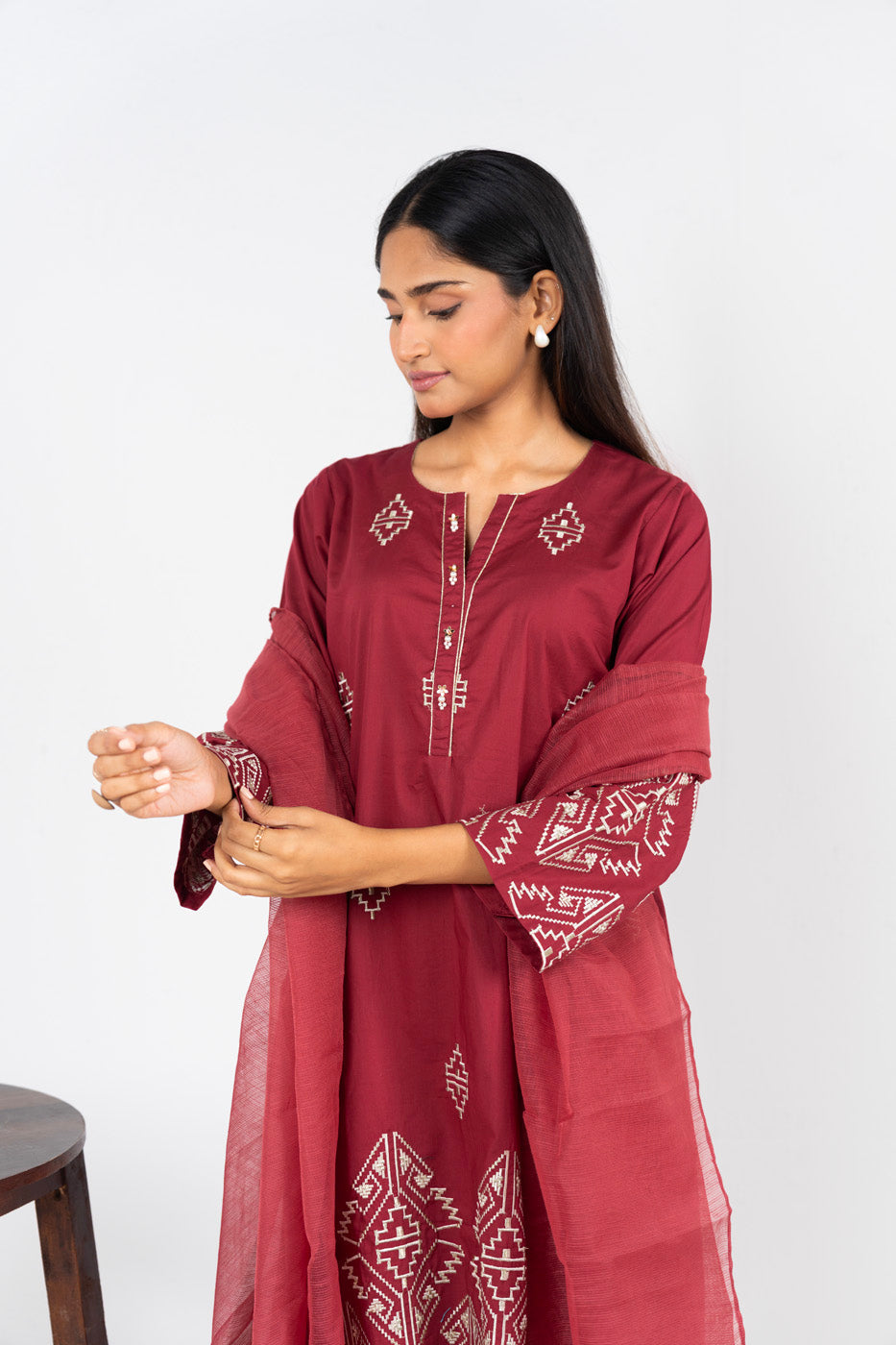 RTW | SHIRT & DUPATTA