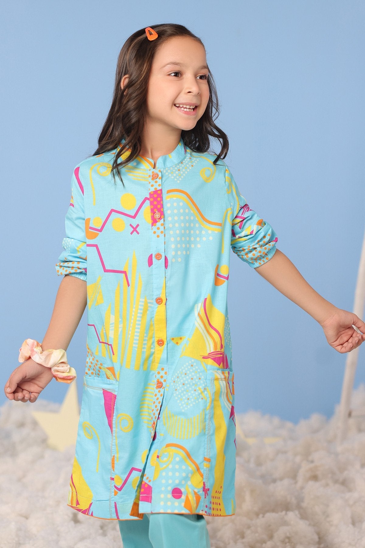 2 Pc Printed Cambric Outfit