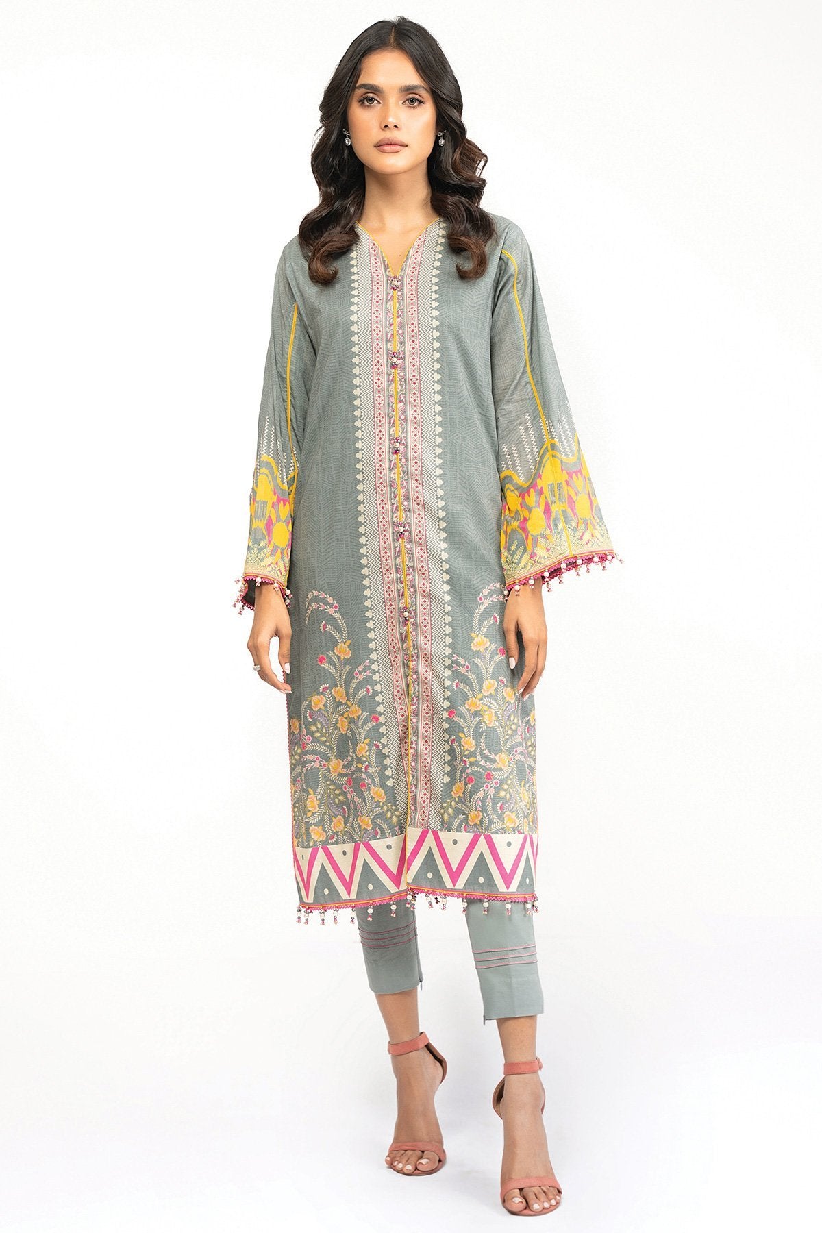 1 Pc Printed Lawn Shirt