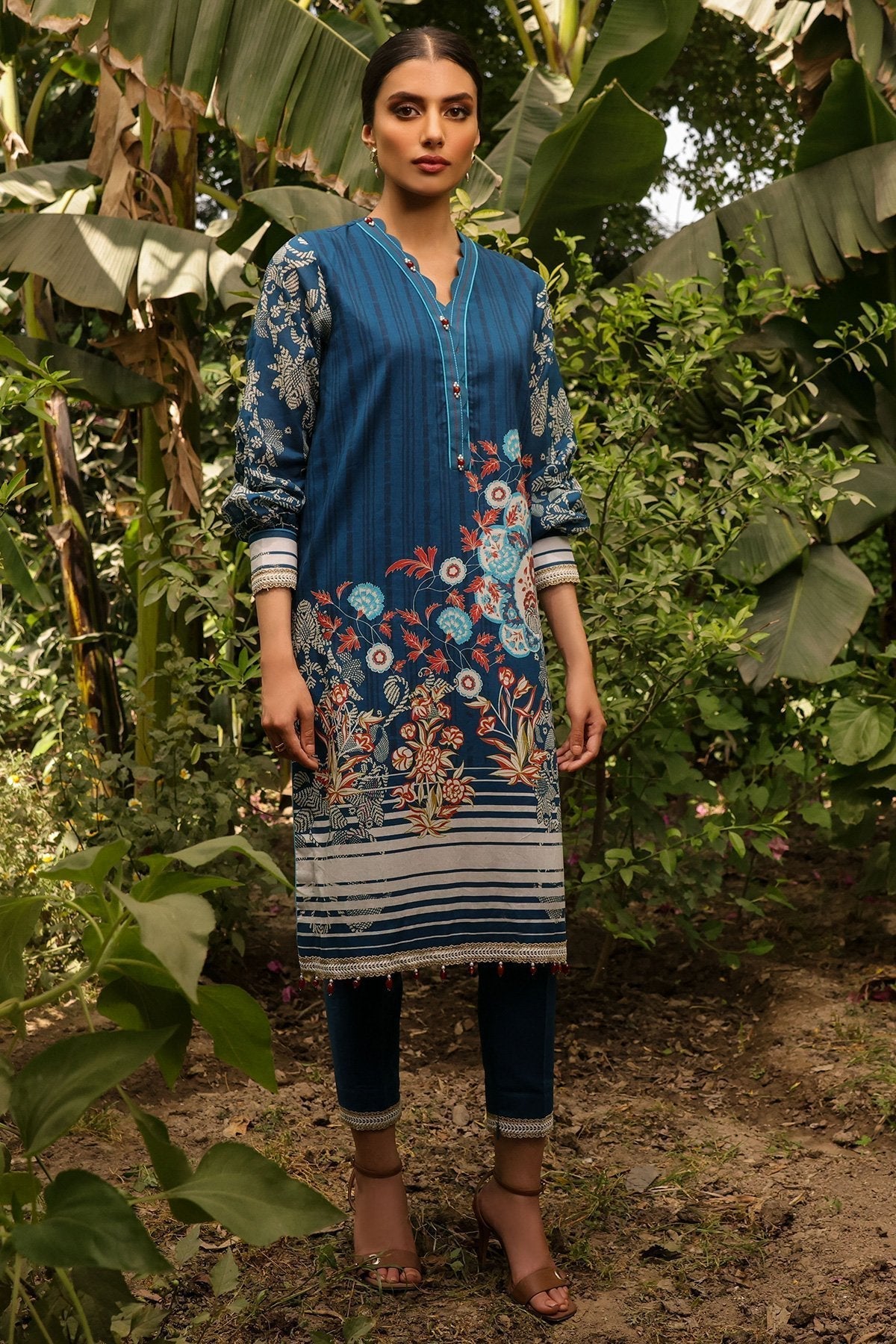 1 Pc Printed Lawn Shirt