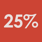Flat 25%