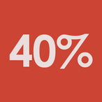 Flat 40%