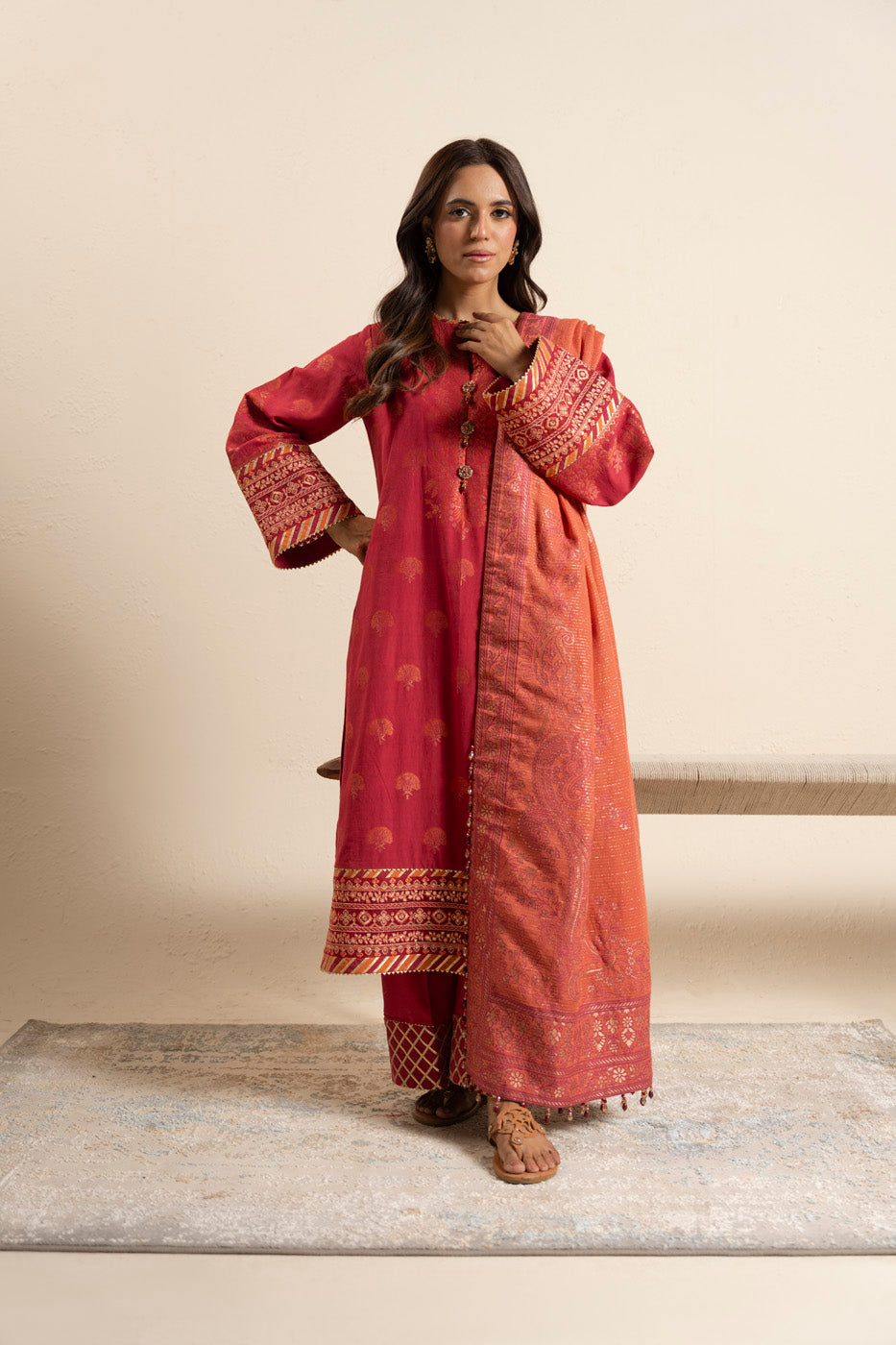 RTS| SHIRT, TROUSER & DUPATTA