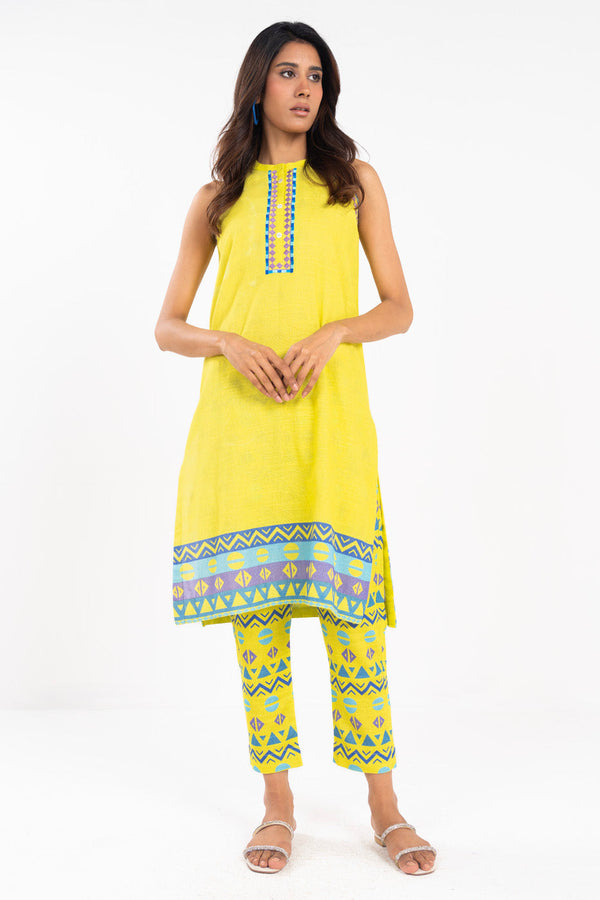 Stitched - Printed Khaddar Kurta