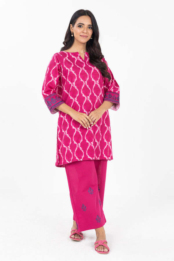 Stitched - Printed Khaddar Kurta