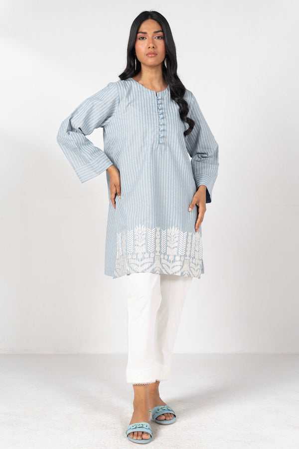 Stitched - Embroidered Denim Top