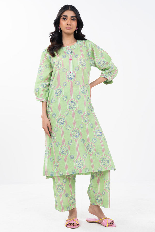 Stitched - 2 Pc Printed Khaddar Outfit