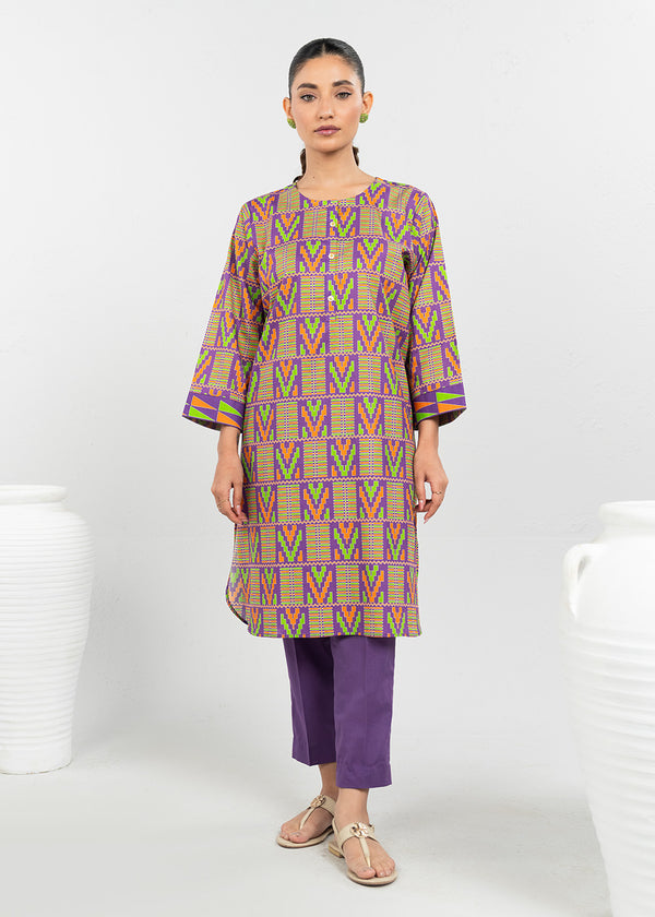 Stitched - Printed Lawn Kurta