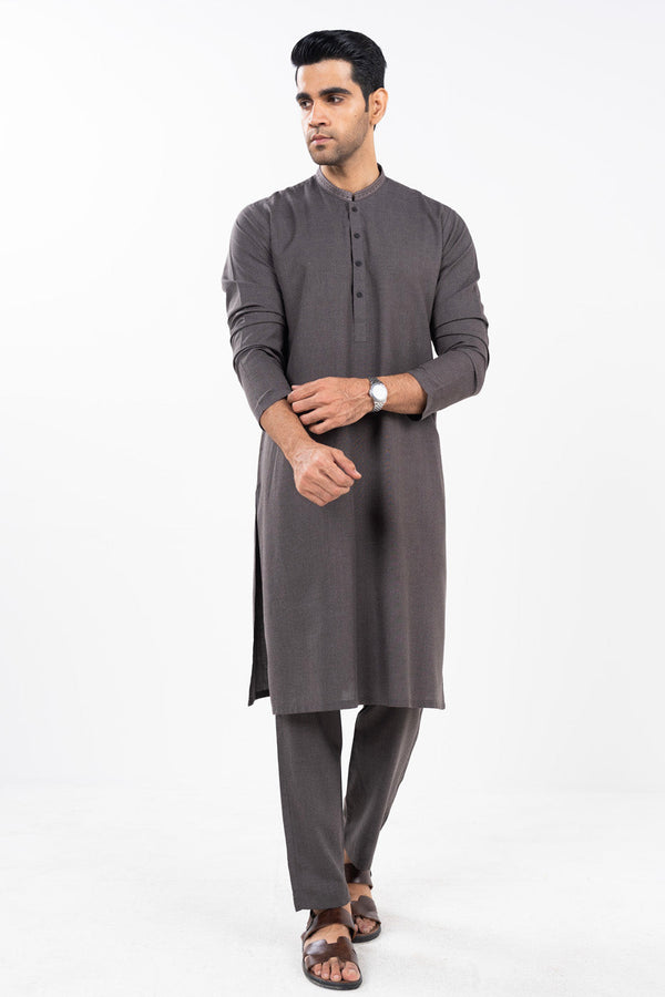 Regular Fit Embroidered Kurta Trouser