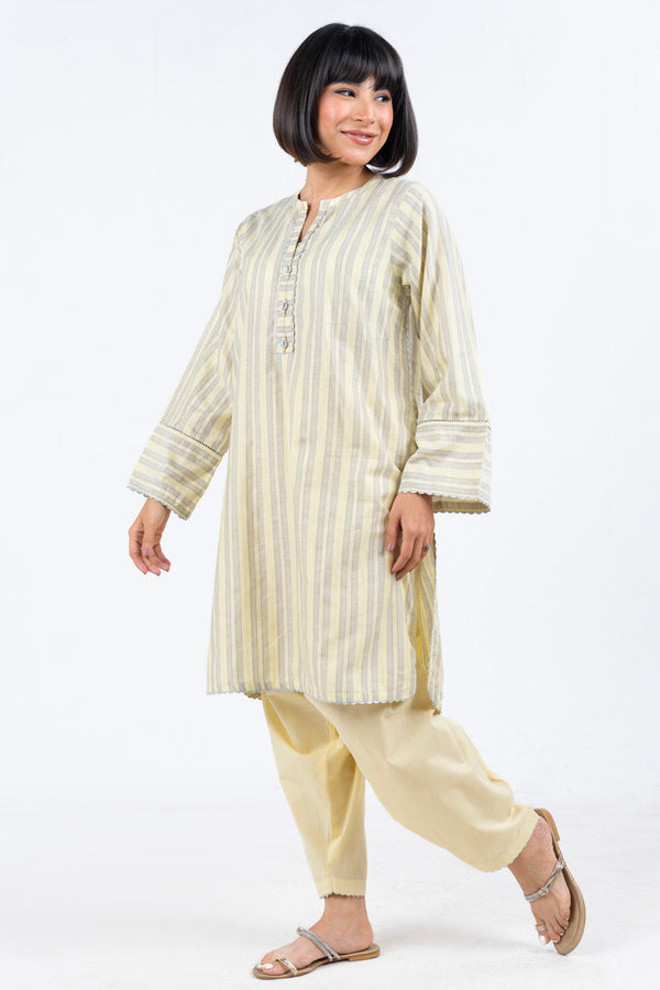 Stitched - Printed Yarn Dyed Kurti