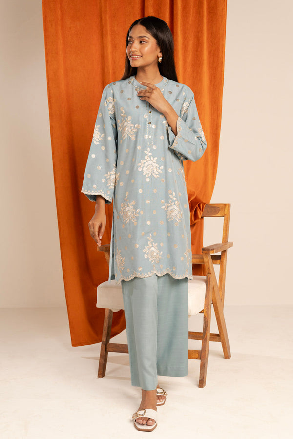 Stitched - 2 Pc Embroidered Jacquard Outfit