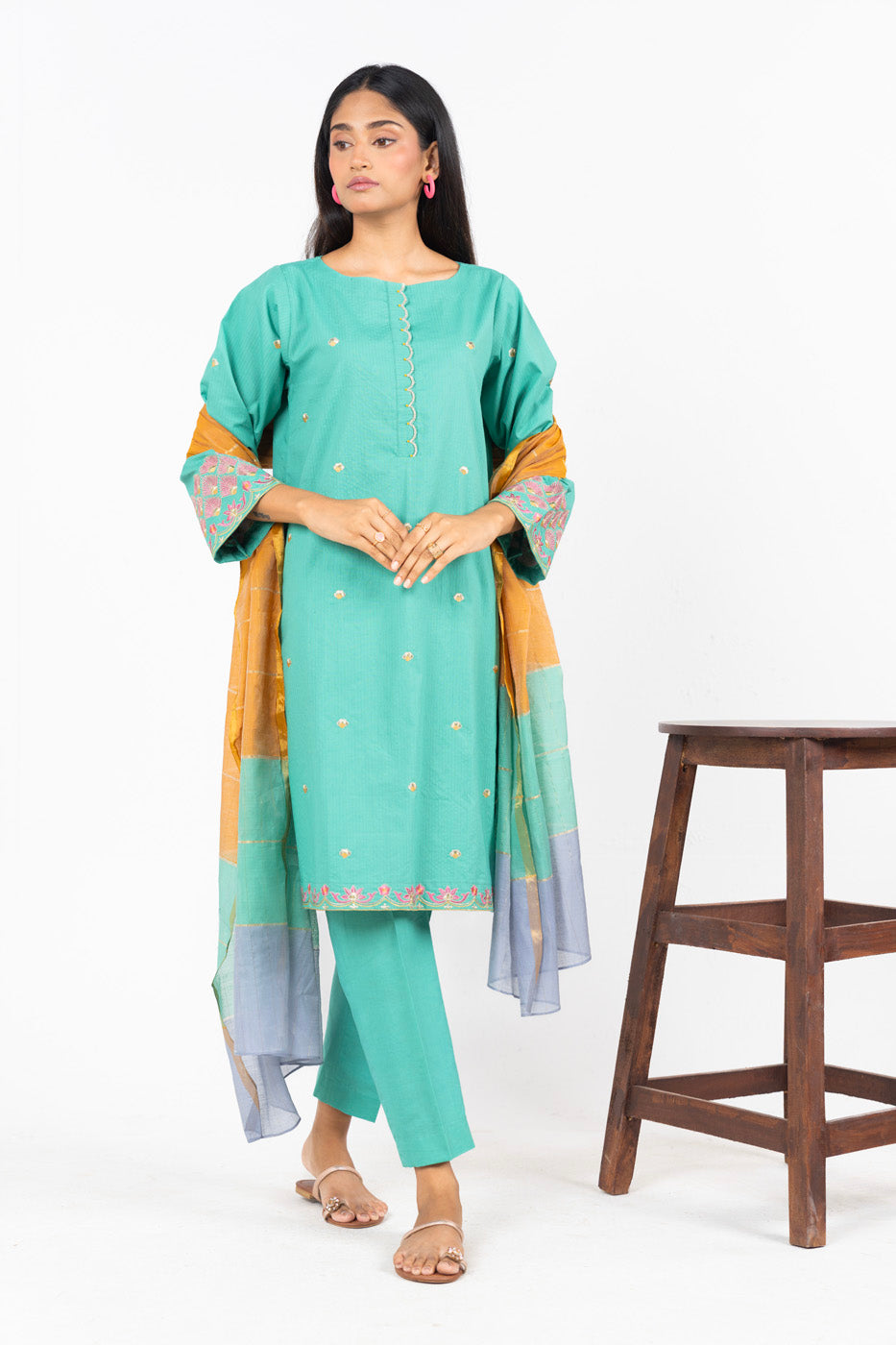 RTW | SHIRT & DUPATTA