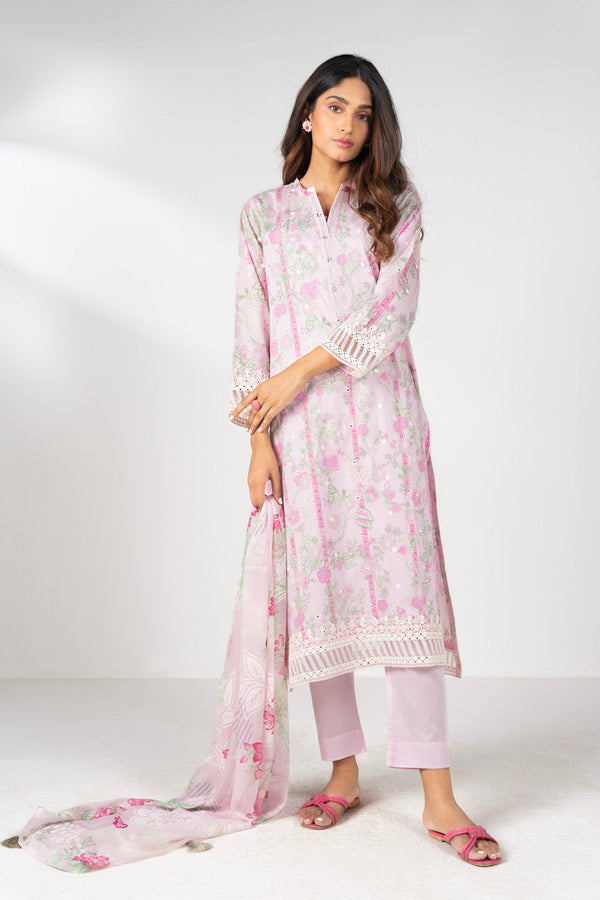Stitched - 3 Pc Lawn Outfit