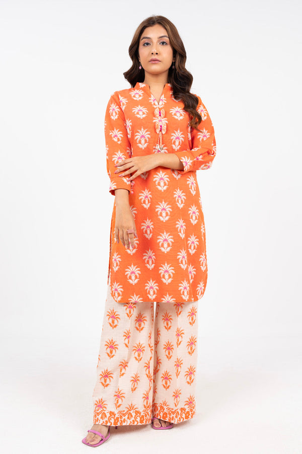 2 Piece Printed Cambric Suit With Printed Cambric Trouser