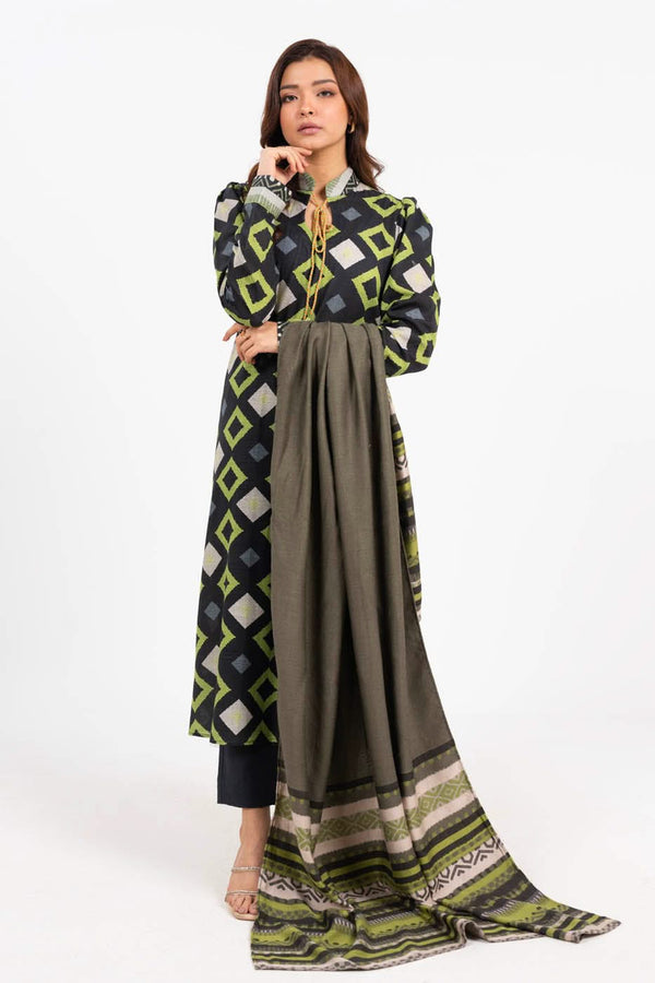 3 Piece Printed Kirundi Suit With Shawl