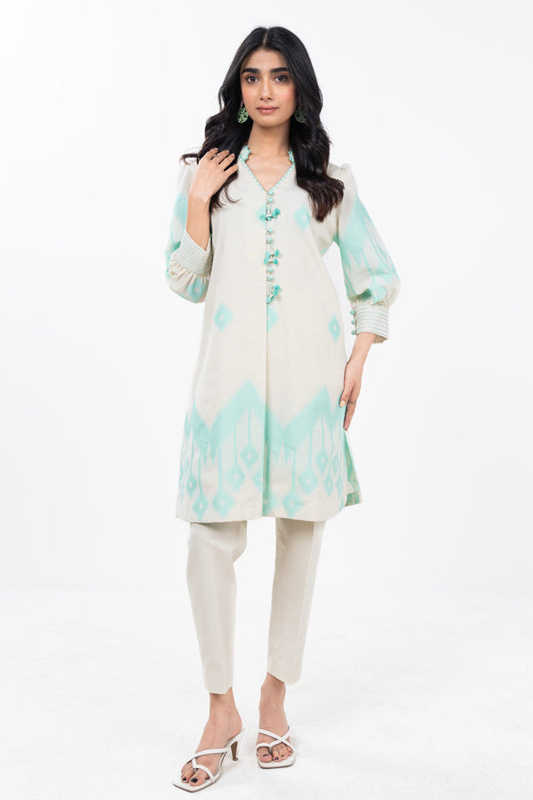 2 Piece Dyed Jacquard Suit With Dyed Cambric Trouser