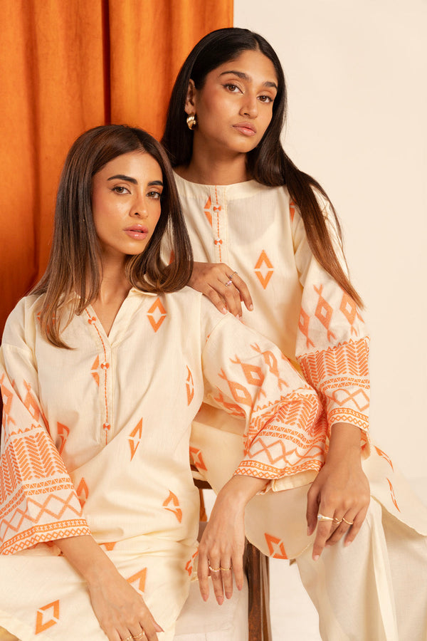 Stitched - Jacquard Kurti