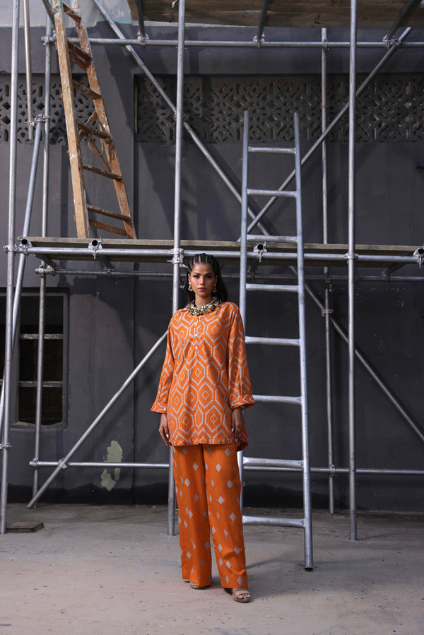 Stitched - Printed Jacquard Kurti