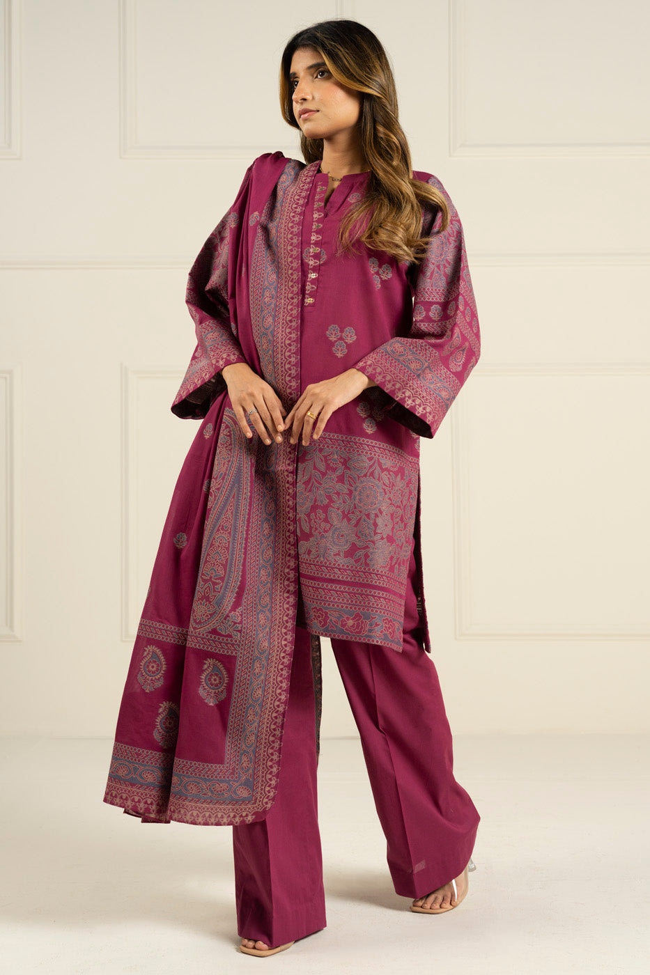 RTW | SHIRT, TROUSER & DUPATTA