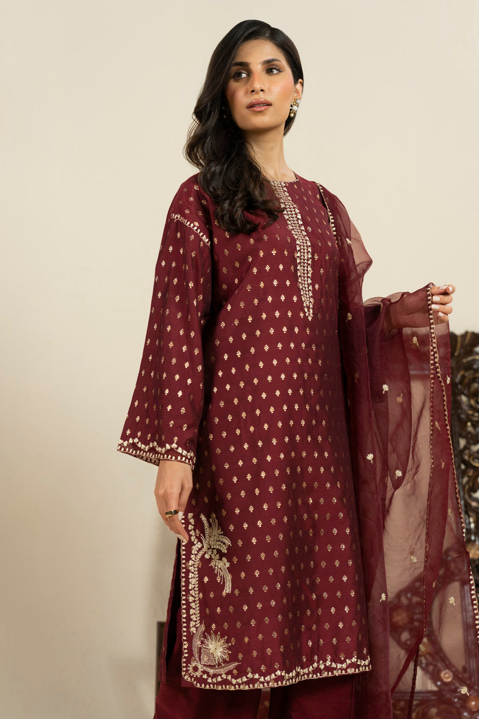 RTW | SHIRT, TROUSER & DUPATTA