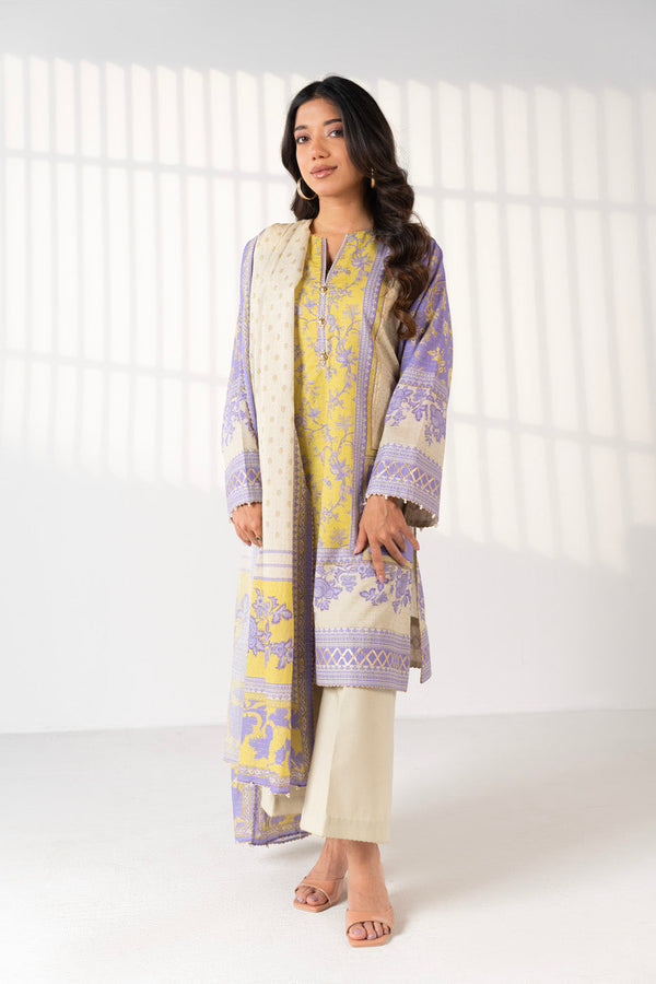 3 Piece Printed Maysuri Lawn Suit With Printed Maysuri Lawn Dupatta