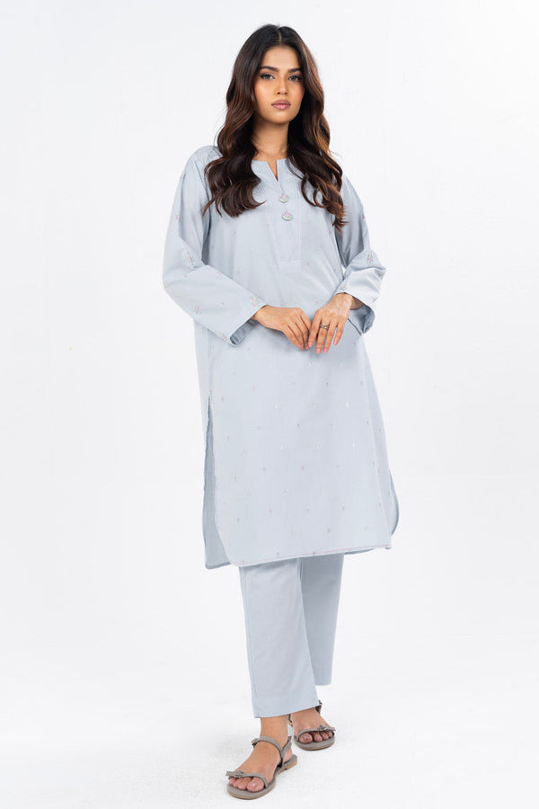 Stitched - 2 Pc Embroidered Cambric Outfit