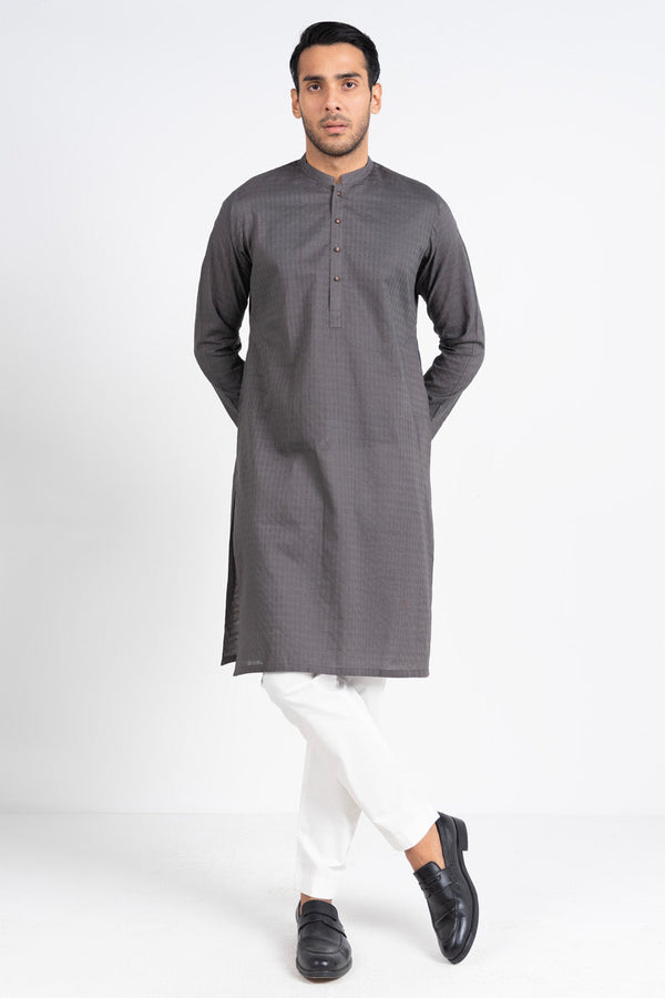 Slim Fit Dobby Kurta