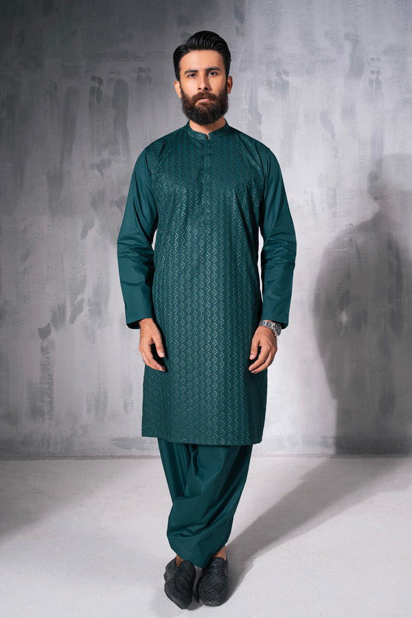 Regular Fit Embroidered Kurta Shalwar