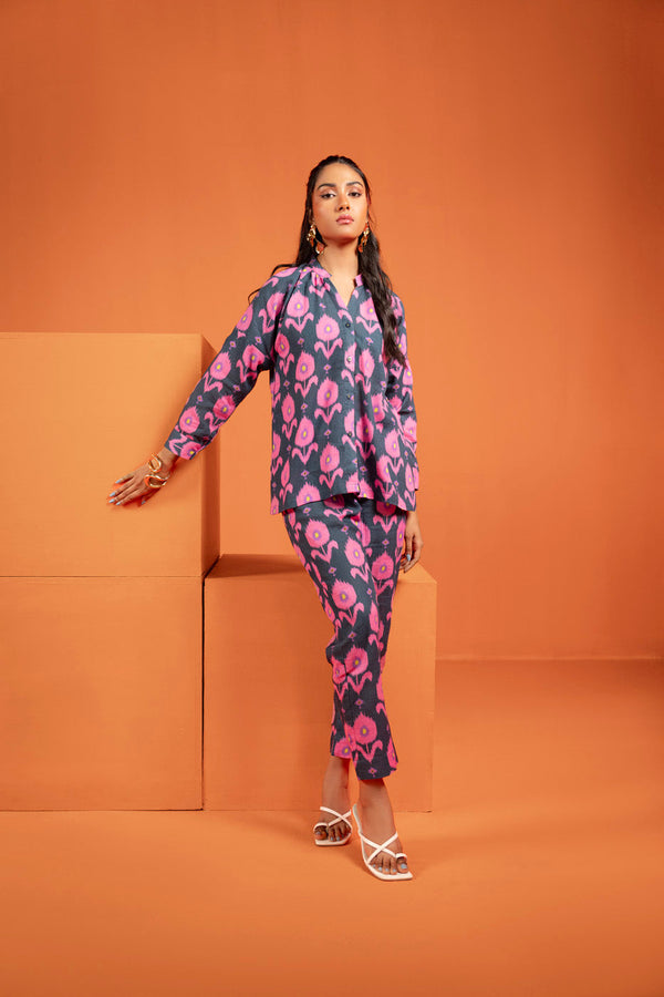 Stitched - Printed Khaddar Shirt