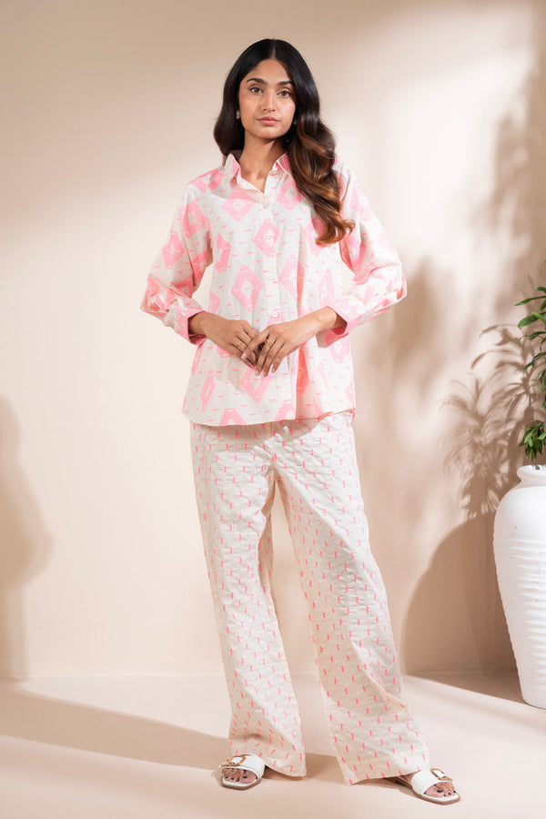 Stitched - Printed Jacquard Kurta