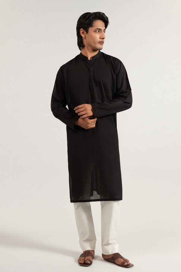 Basic Black Kurta