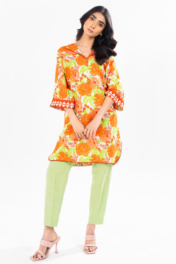 1 Pc Printed Khaddar Shirt 