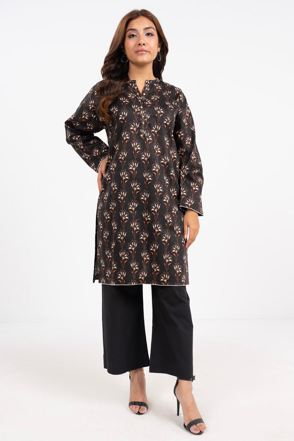 1 Pc Printed Cambric Shirt 