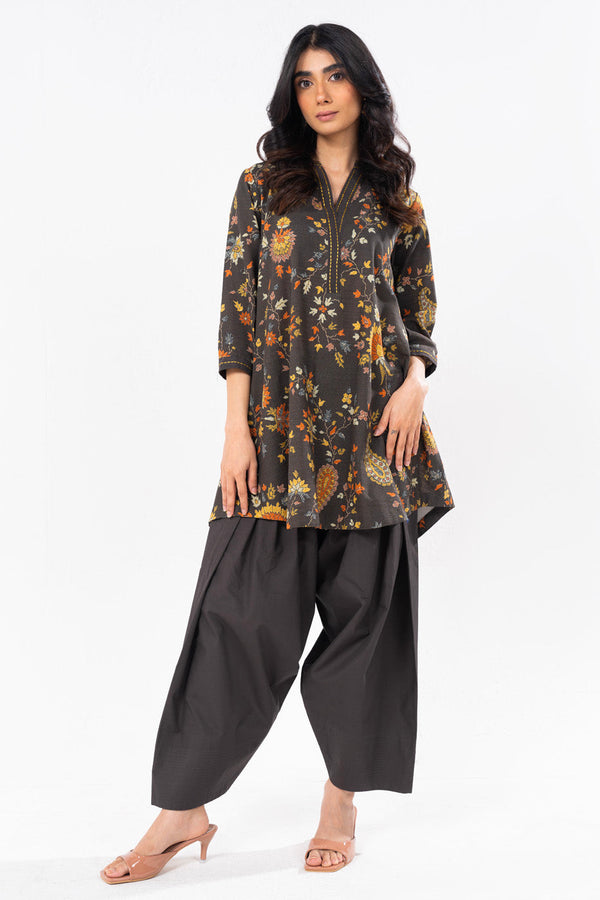 1 Pc Printed Khaddar Shirt 