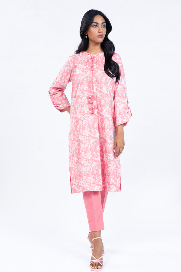 2 Pc Printed Lawn Suit With Cambric Trouser