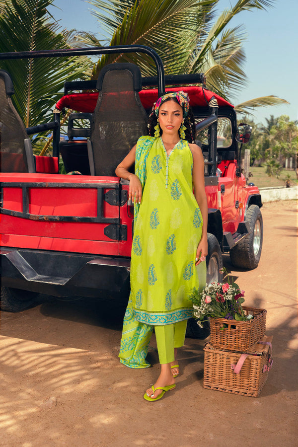 3 Pc Printed Lawn Suit With Lawn Dupatta