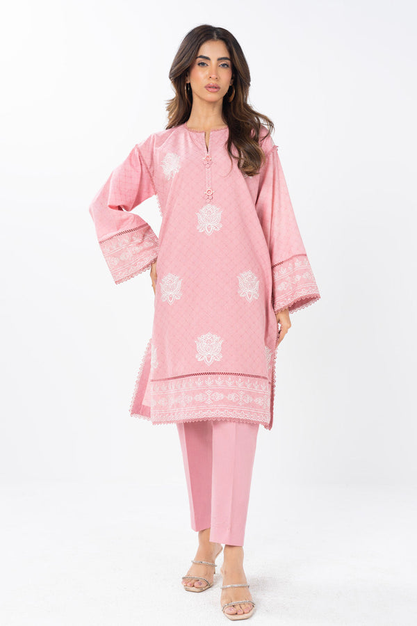 2 Piece  Embroidered Dyed Dobby Suit With Dyed Cambric  Trouser