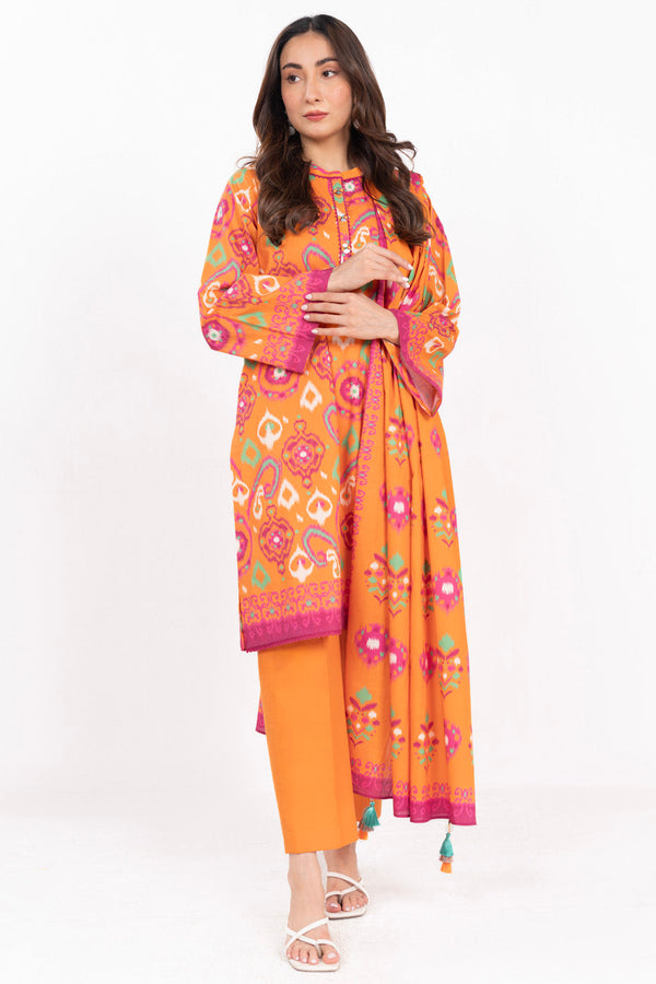 2 Piece  Printed Lawn Suit With Printed Lawn Dupatta