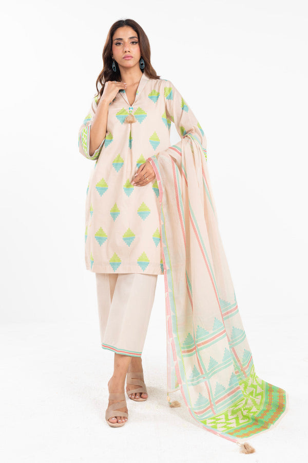 2 Piece  Printed Lawn Suit With Printed Lawn Dupatta