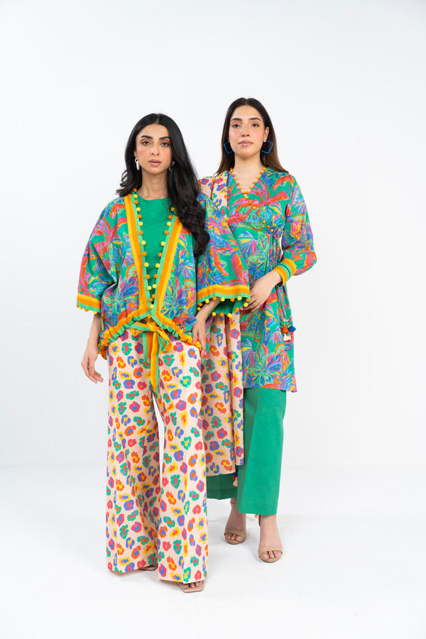 3 Pc Printed Lawn Suit With Printed Lawn Dupatta