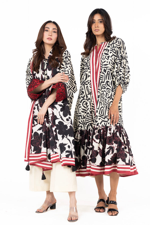 3 Piece  Printed Lawn Suit With Printed Dobby Dupatta