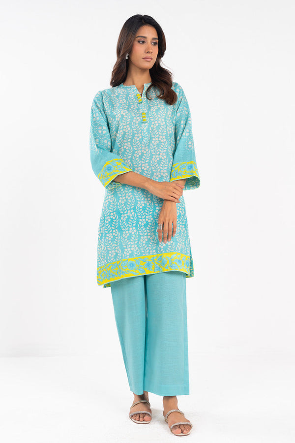 Stitched - 2 Pc Embroidered Irish Lawn Outfit