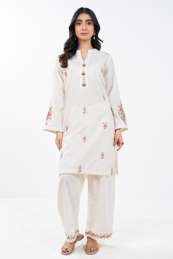 Stitched - 2 Pc Embroidered Irish Lawn Outfit