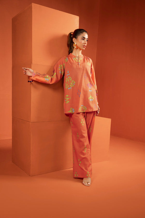 Stitched - Printed Khaddar Kurta