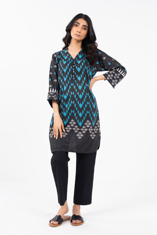 Stitched - Printed Slub Kurti