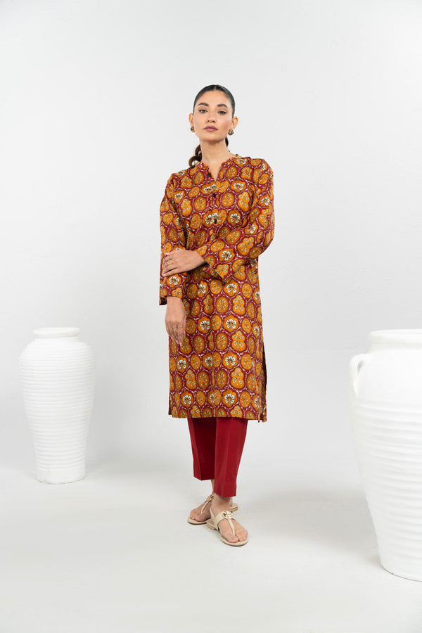 Stitched - Printed Lawn Kurta