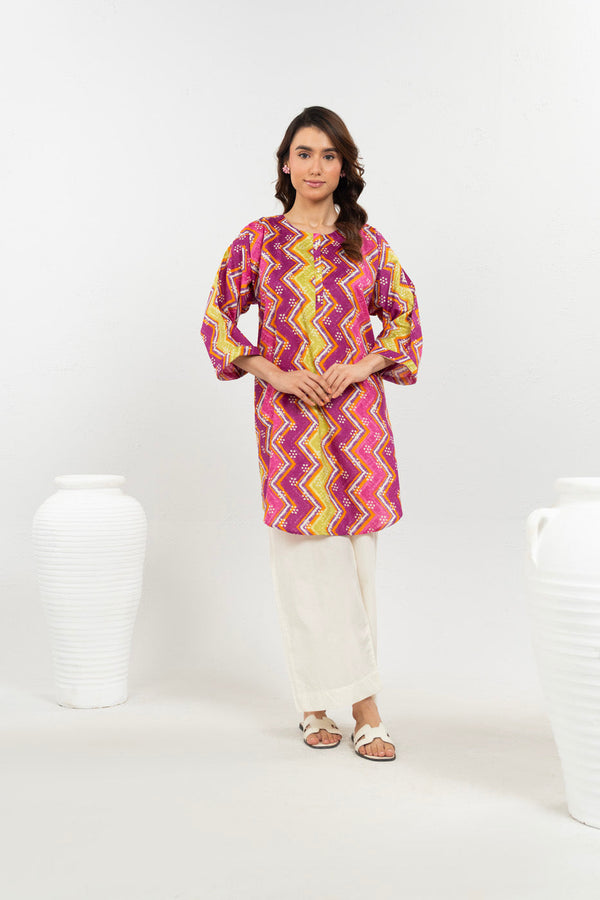 Stitched - Printed Lawn Kurta