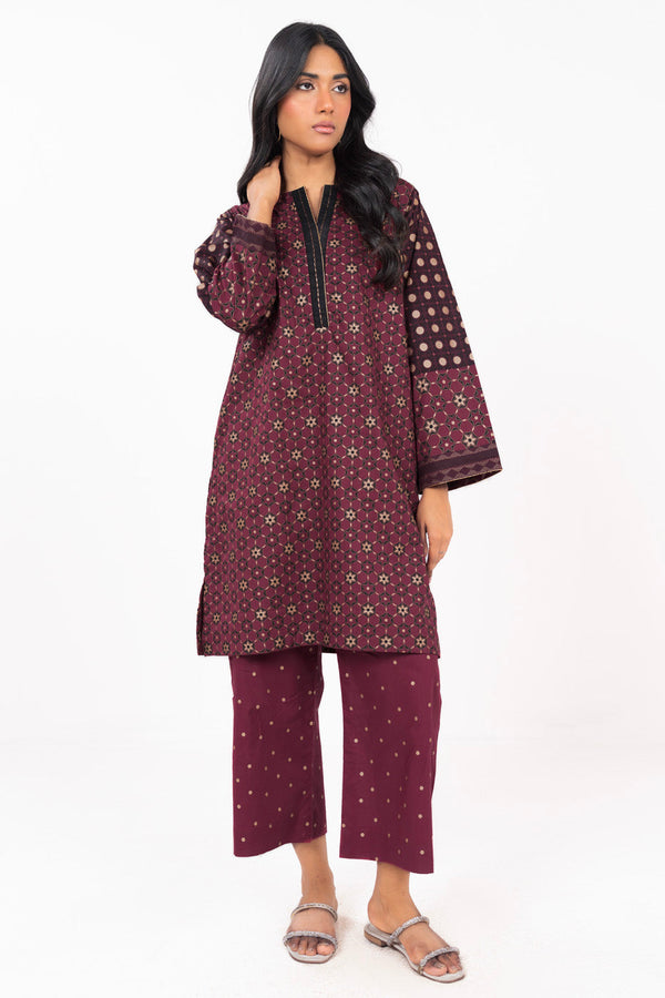 Stitched - 2 Pc Printed Cambric Outfit