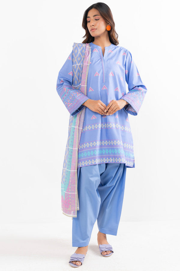 Stitched - 2 Pc Embroidered Cambric Outfit